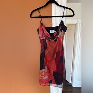 Princess Polly “Sugar Mini Dress Red Multi”